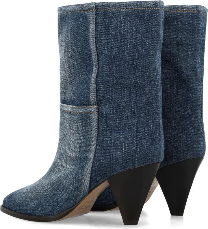 Rouxa 75mm denim boots - Image 4