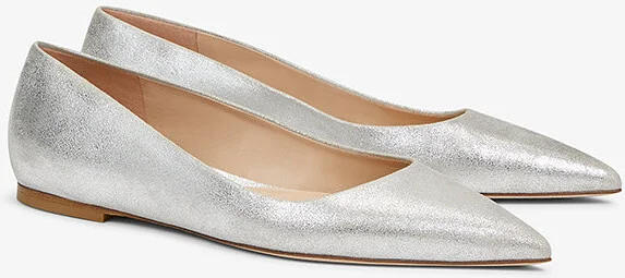 Rowan Flat - Brushed Metallic - Silver - Image 7