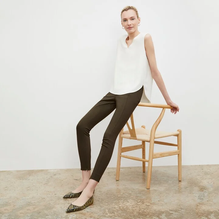 Rowan Flat - Embossed Snakeskin - Black / Olive - Image 2