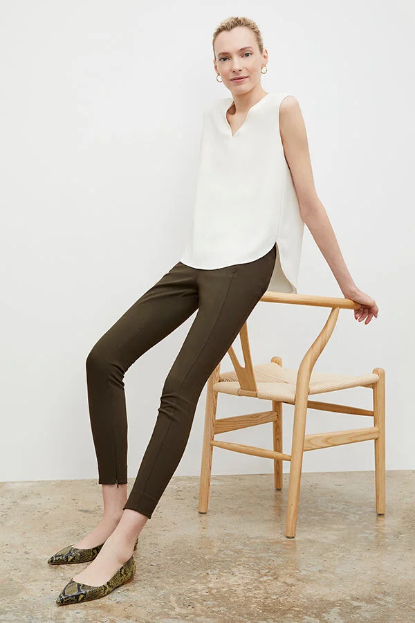 Rowan Flat - Embossed Snakeskin - Black / Olive - Image 4