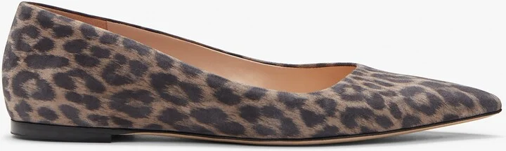 Rowan Flat - Leopard Suede - Taupe / Black - Image 4