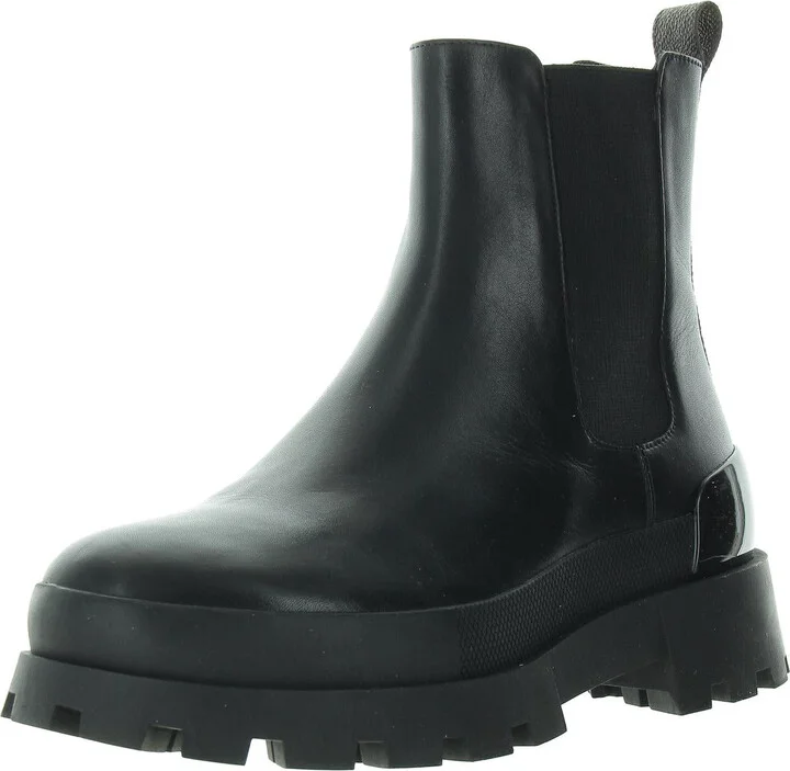Rowan Womens Lugged Sole Leather Chelsea Boots