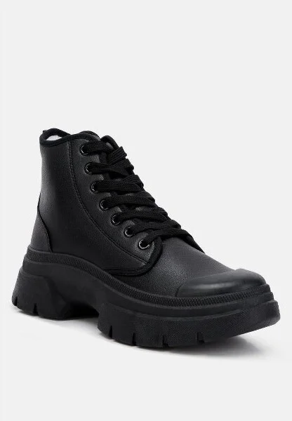 Roxane Chunky Lace Up Boots Women - Image 3