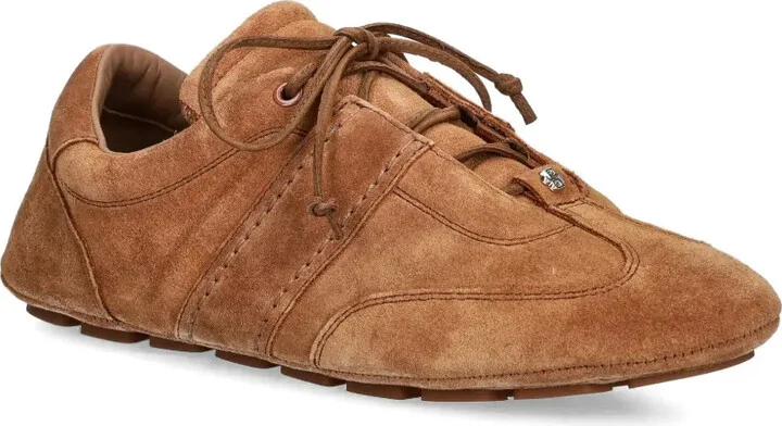 Roxanne lace-up suede trainers - Image 2