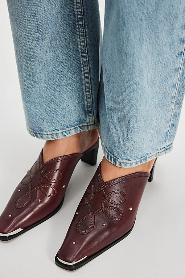Roxi Metal Tip Mules - Image 2