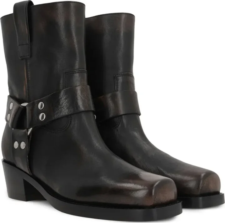 Roxy 45mm leather biker boots - Image 2