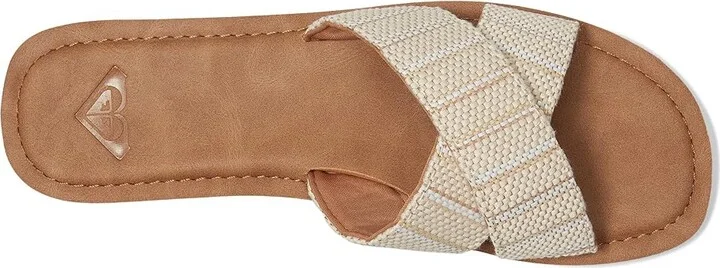 Roxy Andreya Raffia Women's Sandals Raffia Beige : 6 M, Synthetic - Image 2