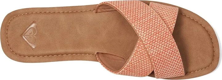 Roxy Andreya Raffia Women's Sandals Raffia Coral : 8 M, Synthetic - Image 2