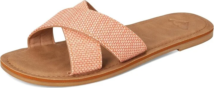 Roxy Andreya Raffia Women's Sandals Raffia Coral : 8 M, Synthetic - Image 5