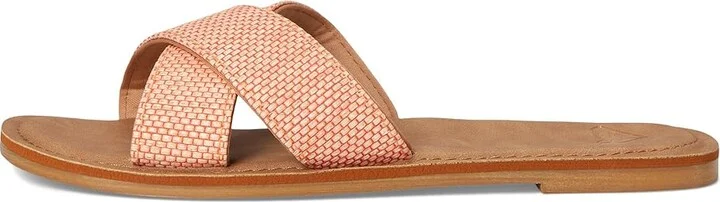 Roxy Andreya Raffia Women's Sandals Raffia Coral : 8 M, Synthetic - Image 6