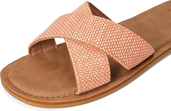 Roxy Andreya Raffia Women's Sandals Raffia Coral : 8 M, Synthetic - Image 7