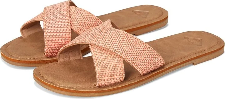 Roxy Andreya Raffia Women's Sandals Raffia Coral : 8 M, Synthetic