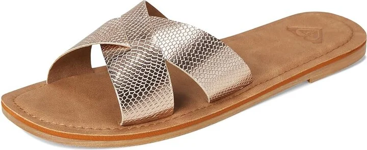 Roxy ANDREYA Women's Shoes Emb Snake Champagne : 7 M, Synthetic - Image 5