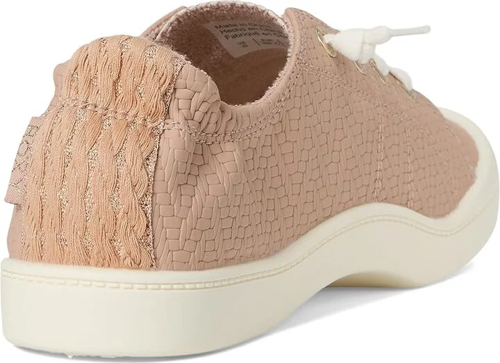 Roxy Bayshore Plus Lx Women's Slip on Shoes Embossed Other Beige : 7 M, Faux Leather - Image 4