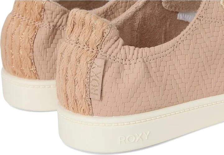 Roxy Bayshore Plus Lx Women's Slip on Shoes Embossed Other Beige : 7 M, Faux Leather - Image 7