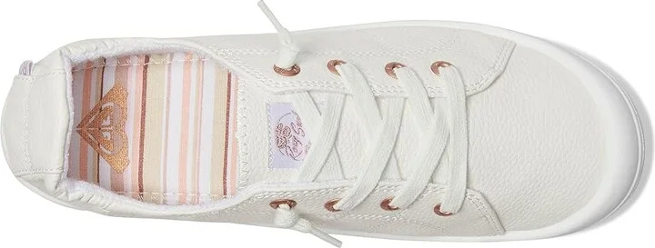 Roxy Bayshore Plus Lx Women's Slip on Shoes Tumbled White : 8.5 M, Faux Leather - Image 2