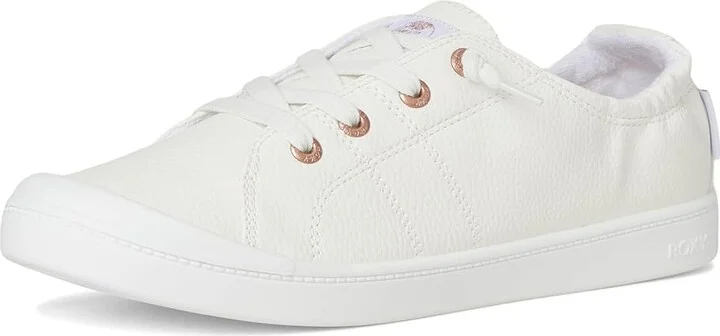 Roxy Bayshore Plus Lx Women's Slip on Shoes Tumbled White : 8.5 M, Faux Leather - Image 5