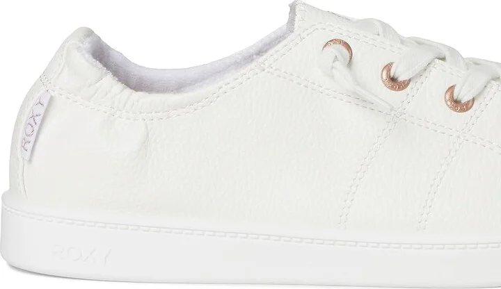 Roxy Bayshore Plus Lx Women's Slip on Shoes Tumbled White : 8.5 M, Faux Leather - Image 7