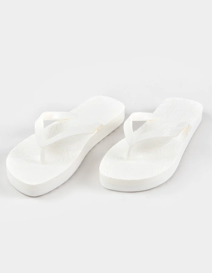 ROXY Beach Up Womens Thong Platform Flip Flops