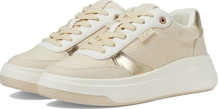 Roxy Carver Women's Shoes Cream : 8 M, Leather