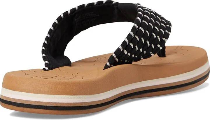 Roxy Colbee Hi Women's Wedge Shoes Black Combo : 8 M, Textile - Image 4