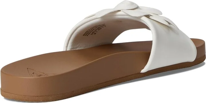 Roxy Flower Girl Women's Sandals Smooth White : 8 M, Synthetic - Image 4