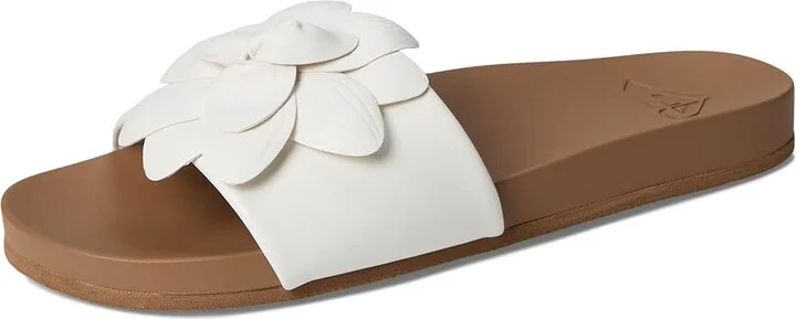 Roxy Flower Girl Women's Sandals Smooth White : 8 M, Synthetic - Image 5