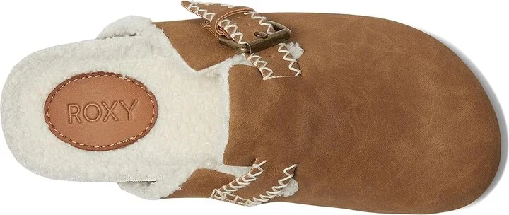 Roxy Honey Clog Women's Shoes Light Brown : 8 M, Leather - Image 2