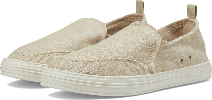 Roxy Lola Women's Shoes Natural : 9.5 M, Cotton/Rubber