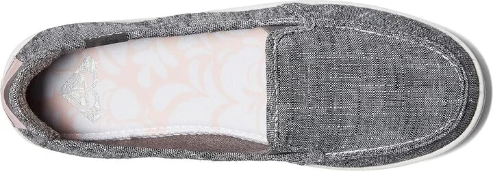 Roxy MINNOW VII Women's Shoes LINEN BLACK OVERFLOW : 5 M, Textile - Image 2