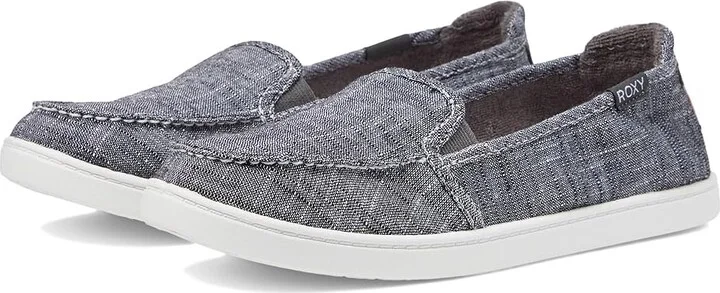 Roxy MINNOW VII Women's Shoes LINEN BLACK OVERFLOW : 5 M, Textile