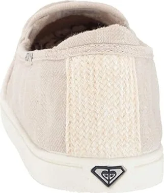 Roxy MINNOW VII Women's Shoes Linen Brown : 5 M, Textile - Image 4