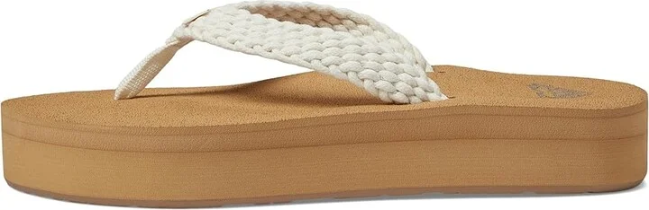 Roxy Porto Platform Women's Shoes Cream : 10 M, Rubber - Image 5
