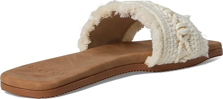Roxy Positano Women's Sandals Woven Cream : 10 M, Synthetic - Image 4