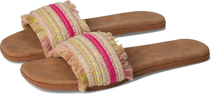 Roxy Positano Women's Sandals Woven Hot Pink : 8 M, Synthetic