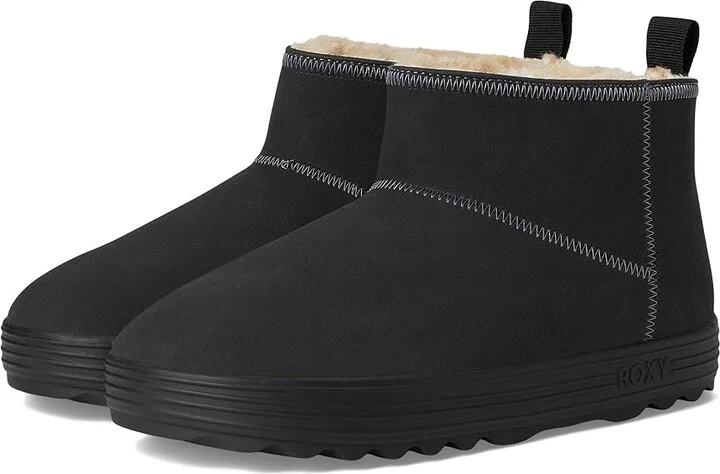Roxy Pow Booty Women's Boots Black : 9 M, Suede