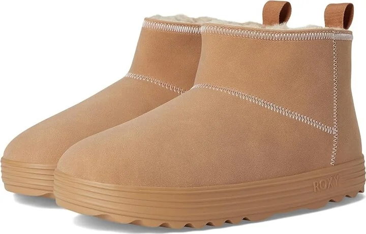 Roxy Pow Booty Women's Boots Brown : 8 M, Suede