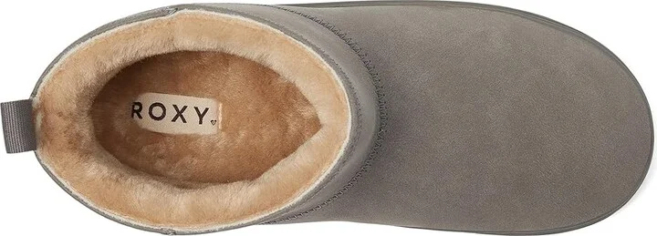 Roxy Pow Booty Women's Boots Grey : 7 M, Suede - Image 2