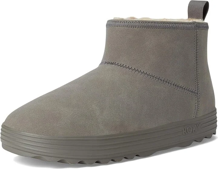 Roxy Pow Booty Women's Boots Grey : 7 M, Suede - Image 5