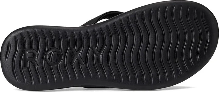 Roxy Rays Women's Wedge Shoes Nubuck Black : 10 M, Synthetic - Image 3
