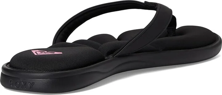 Roxy Rays Women's Wedge Shoes Nubuck Black : 10 M, Synthetic - Image 4