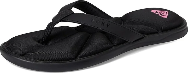 Roxy Rays Women's Wedge Shoes Nubuck Black : 10 M, Synthetic - Image 5