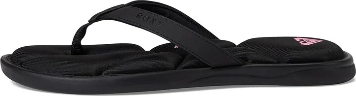 Roxy Rays Women's Wedge Shoes Nubuck Black : 10 M, Synthetic - Image 6