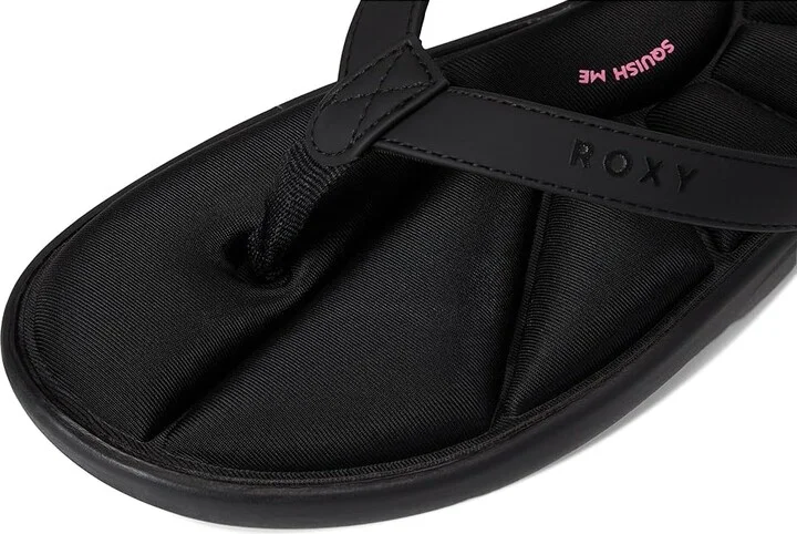 Roxy Rays Women's Wedge Shoes Nubuck Black : 10 M, Synthetic - Image 7