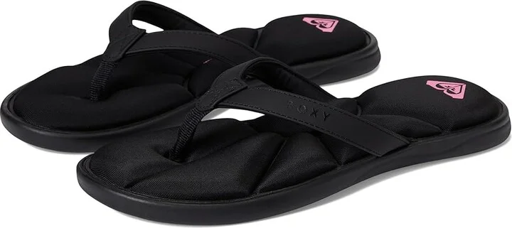 Roxy Rays Women's Wedge Shoes Nubuck Black : 10 M, Synthetic