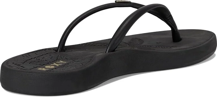 Roxy Riverside Women's Wedge Shoes Smooth Black/Black : 5 M, Synthetic - Image 4