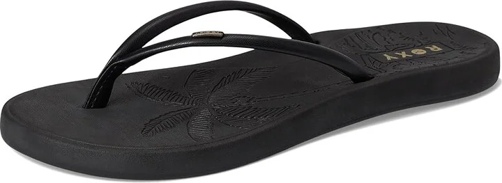 Roxy Riverside Women's Wedge Shoes Smooth Black/Black : 5 M, Synthetic - Image 5