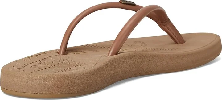 Roxy Riverside Women's Wedge Shoes Smooth Cognac : 6 M, Synthetic - Image 4