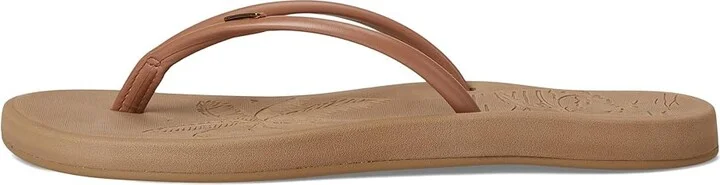 Roxy Riverside Women's Wedge Shoes Smooth Cognac : 6 M, Synthetic - Image 6