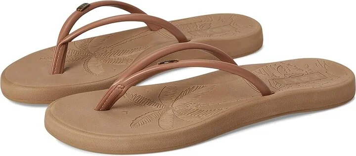 Roxy Riverside Women's Wedge Shoes Smooth Cognac : 6 M, Synthetic